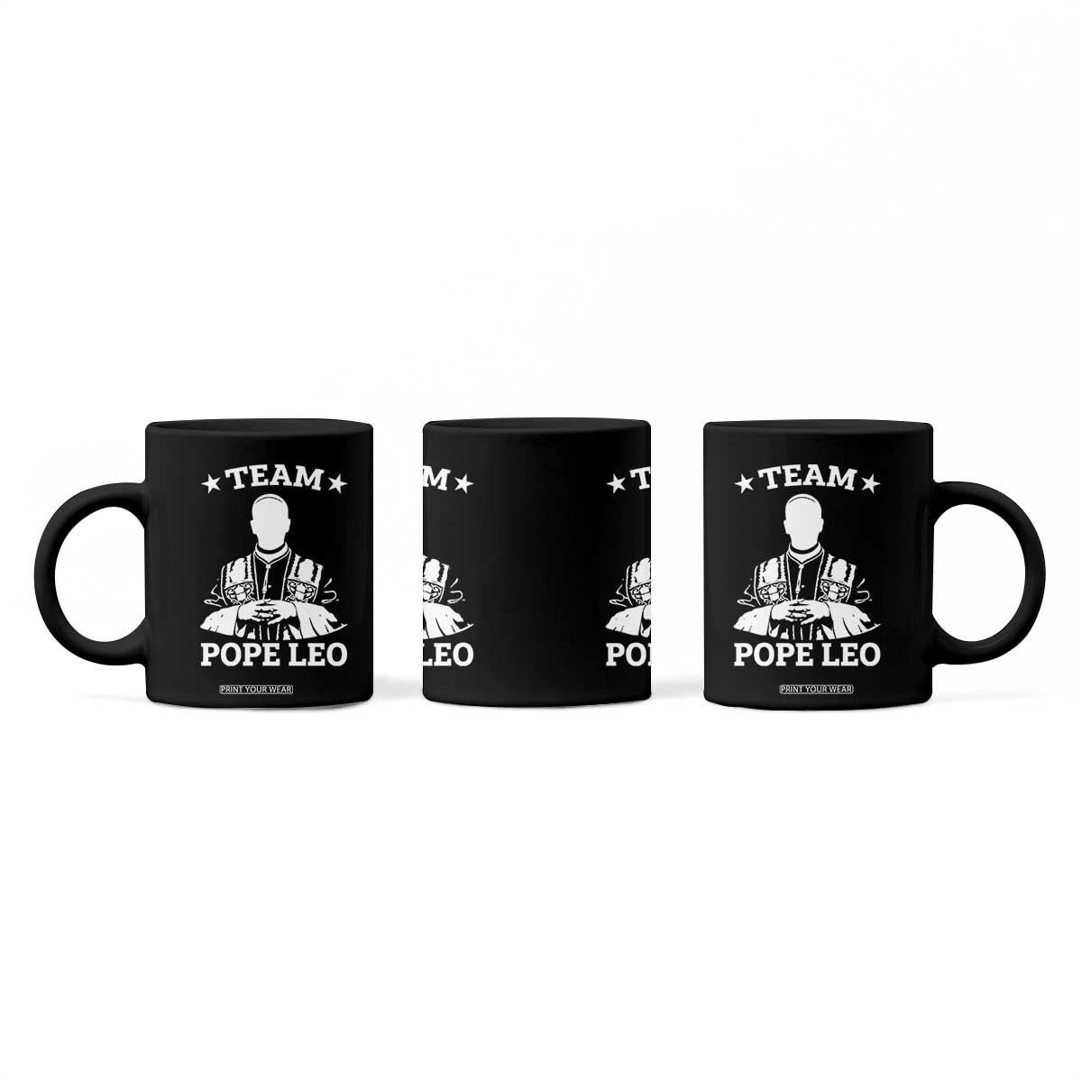 Team Pope Leo XIV Coffee Mug Vintage Catholic Faith Historical Religious Support TS02 Print Your Wear