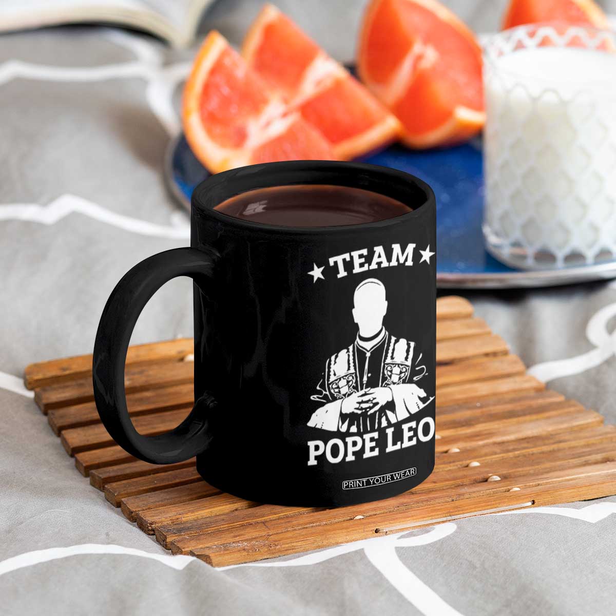 Team Pope Leo XIV Coffee Mug Vintage Catholic Faith Historical Religious Support TS02 Print Your Wear