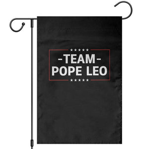 Team Pope Leo XIV Garden Flag Catholic Pride Religious Faith Solidarity TS02 Black Print Your Wear