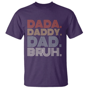 Funny Dad T Shirt Dada Daddy Dad Bruh Father's Day TS02 Purple Print Your Wear