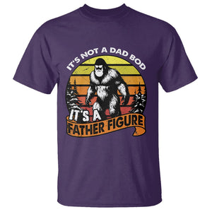 Dad Bod T Shirt It's Not A Dad Bod It's A Father Figure Funny Bigfoot Vintage TS02 Purple Print Your Wear