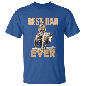 Horse Dad T Shirt Best Dad Ever Western Rodeo Cowboy Father's Day TS02 Royal Blue Print Your Wear