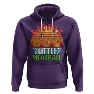 Daddy's Little Meatball Hoodie Dad's Favorite Child Father's Day TS02 Purple Printyourwear