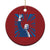 Strong Trump 2024 Christmas Ornament Bulletproof Raised Fist Not Today President 45 47 TS02 Print Your Wear