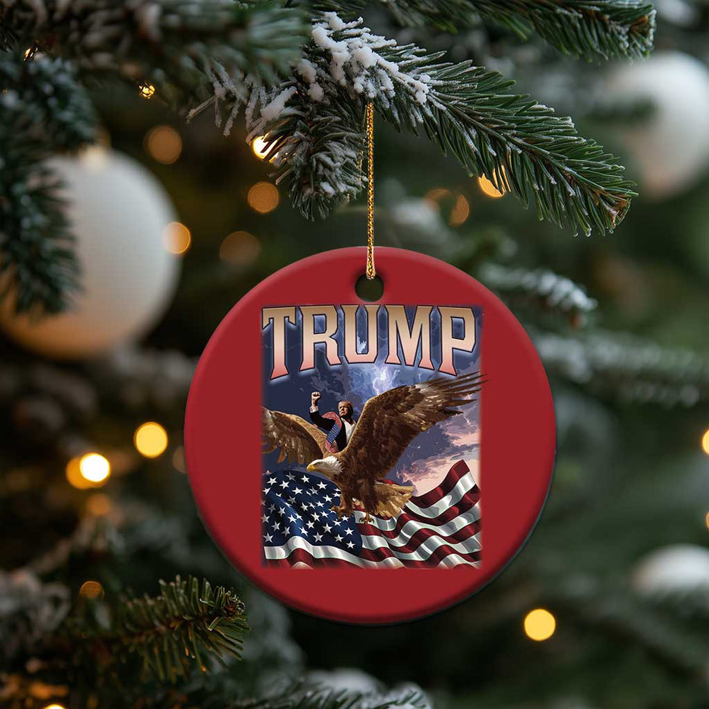 Trump Christmas Ornament American Eagle US Flag TS02 Print Your Wear