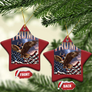 Trump Christmas Ornament American Eagle US Flag TS02 Star Red Print Your Wear