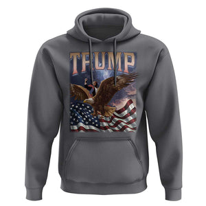 Trump Hoodie American Eagle US Flag TS02 Charcoal Print Your Wear