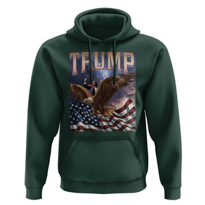 Trump Hoodie American Eagle US Flag TS02 Dark Forest Green Print Your Wear