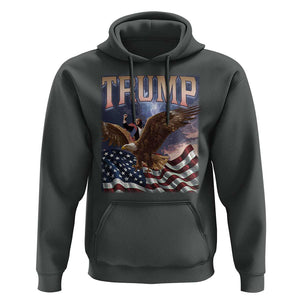 Trump Hoodie American Eagle US Flag TS02 Dark Heather Print Your Wear