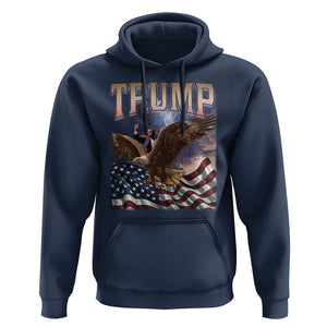 Trump Hoodie American Eagle US Flag TS02 Navy Print Your Wear