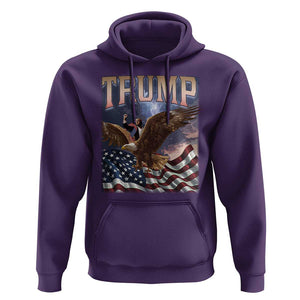 Trump Hoodie American Eagle US Flag TS02 Purple Print Your Wear