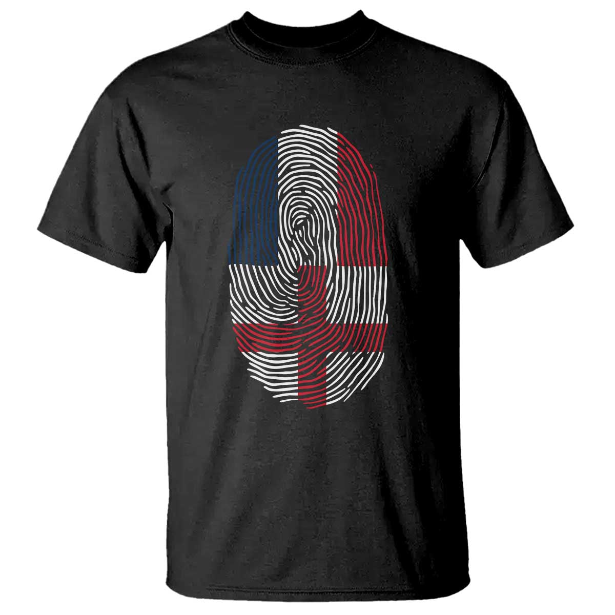 Proud France England Flag Fingerprint DNA Graphic T Shirt French Anglo English Heritage Roots Dual Patriotism TS02 Black Print Your Wear