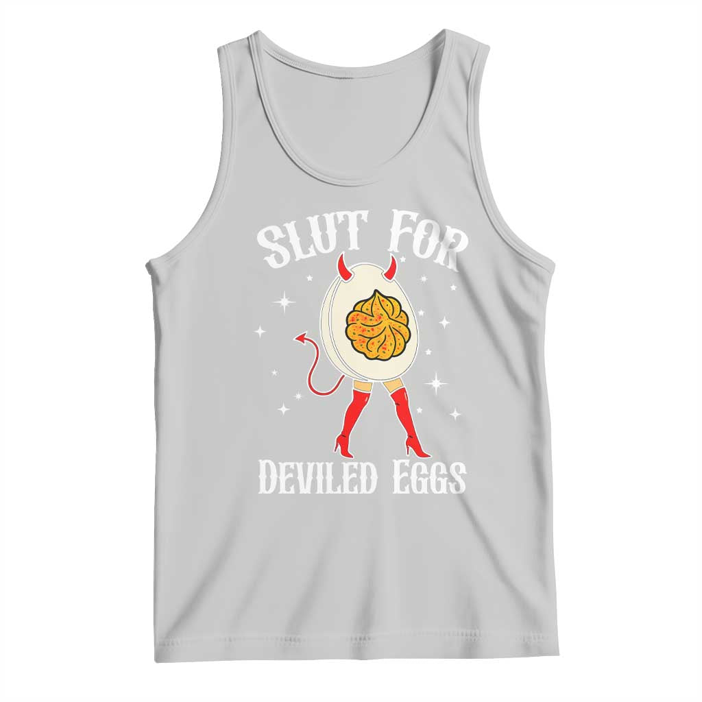 Funny Slut for Deviled Eggs Tank Top Funny Naughty Thanksgiving Potluck TS02 Ash Print Your Wear