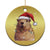 Capybara Christmas Christmas Ornament Funny Santa Capy Meme Xmas Vibe TS02 Print Your Wear