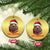 Funny Xmas Capybara Christmas Ornament Capy Xmas Meme Santa Hat TS02 Circle Gold Print Your Wear