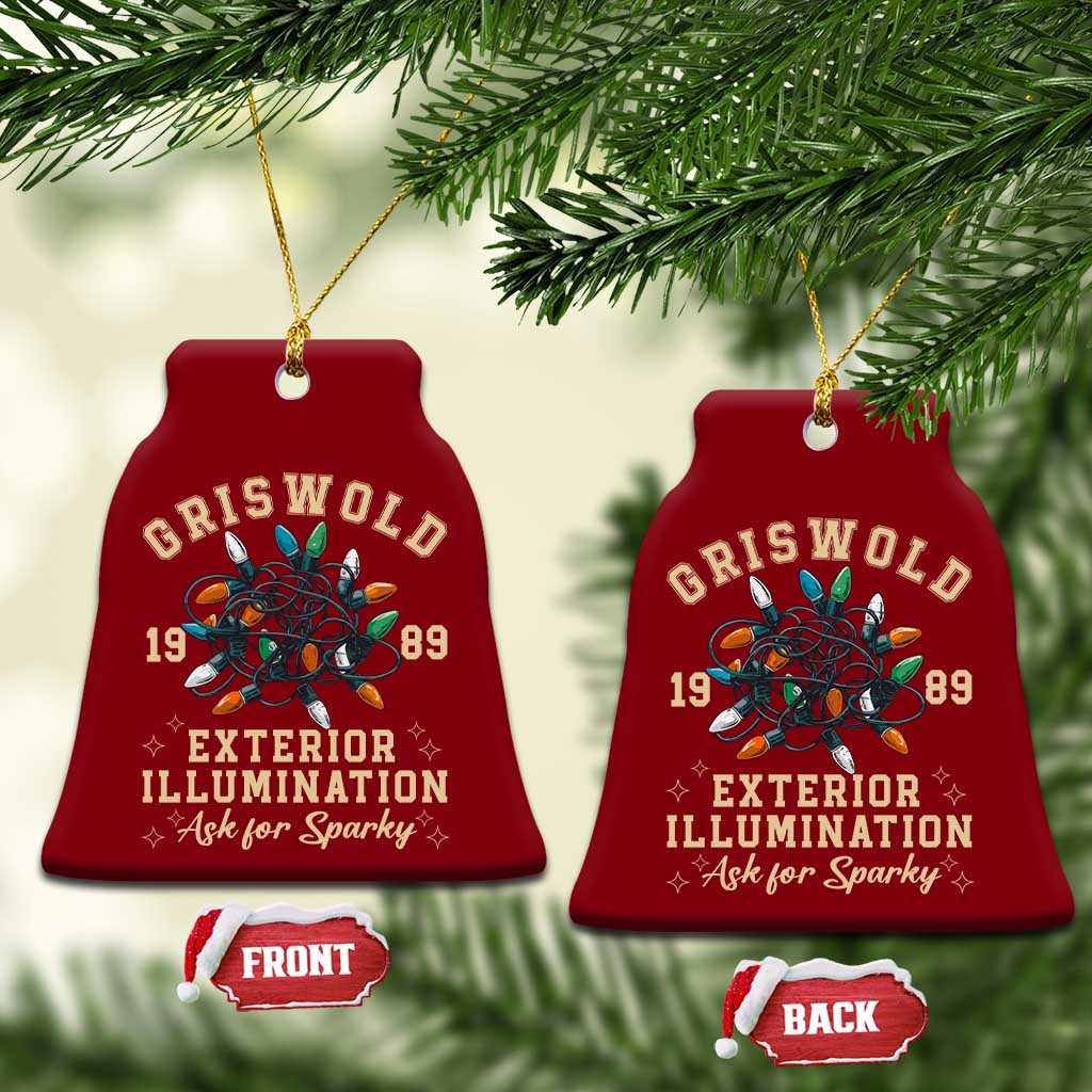 Griswold Christmas Lights Ceramic Ornament Exterior Illumination Ask for Sparky Funny Holiday TS02 Print Your Wear
