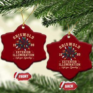 Griswold Christmas Lights Ceramic Ornament Exterior Illumination Ask for Sparky Funny Holiday TS02 Print Your Wear