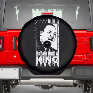 Martin Luther King MLK Spare Tire Cover Dream Like A King Black History American Flag TS02 Black Print Your Wear