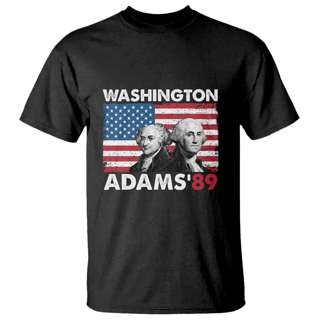 Washington Adams 1789 T Shirt George Washington John Adams American Founding Fathers US Flag TS02 Black Print Your Wear