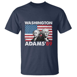 Washington Adams 1789 T Shirt George Washington John Adams American Founding Fathers US Flag TS02 Navy Print Your Wear