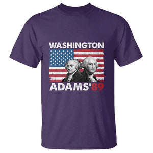 Washington Adams 1789 T Shirt George Washington John Adams American Founding Fathers US Flag TS02 Purple Print Your Wear