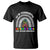 Rare Disease Day Shirts T Shirt In February We Wear Zebra Rare Disease Awareness Rainbow Zebra TS02 Black Printyourwear