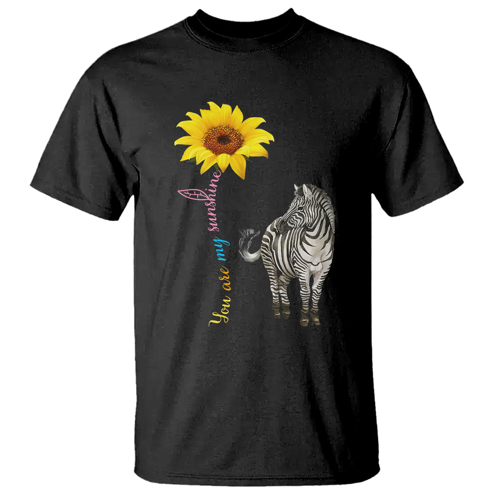 Rare Disease Day Shirts T Shirt Zebra You Are My Sunshine Rare Disease Warrior Rare Disease Awareness TS02 Black Printyourwear