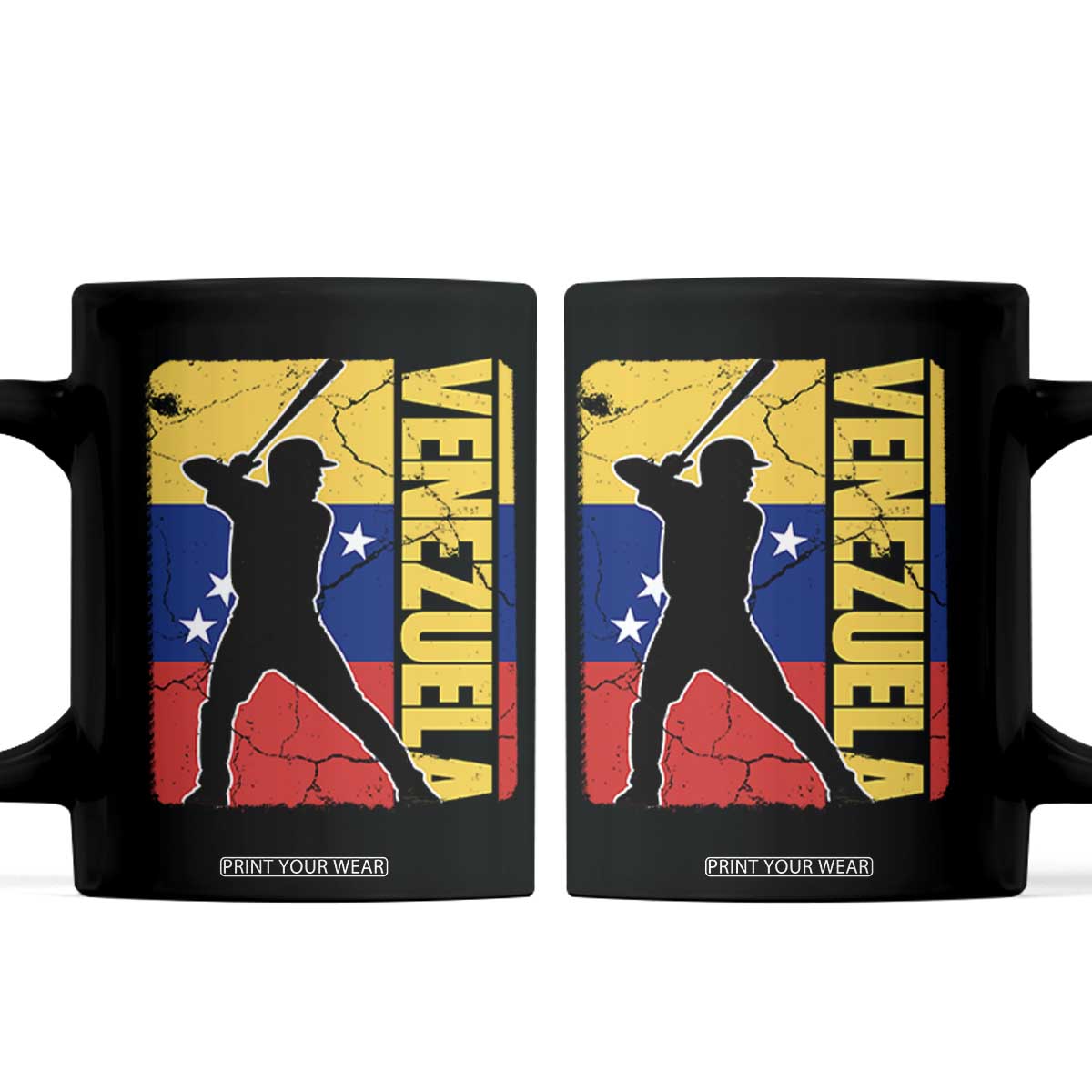 Venezuela Baseball Pride Vintage Flag Coffee Mug Venezuelan Sports Fan Gift for Latino Beisbol Lovers TS02 Black Print Your Wear