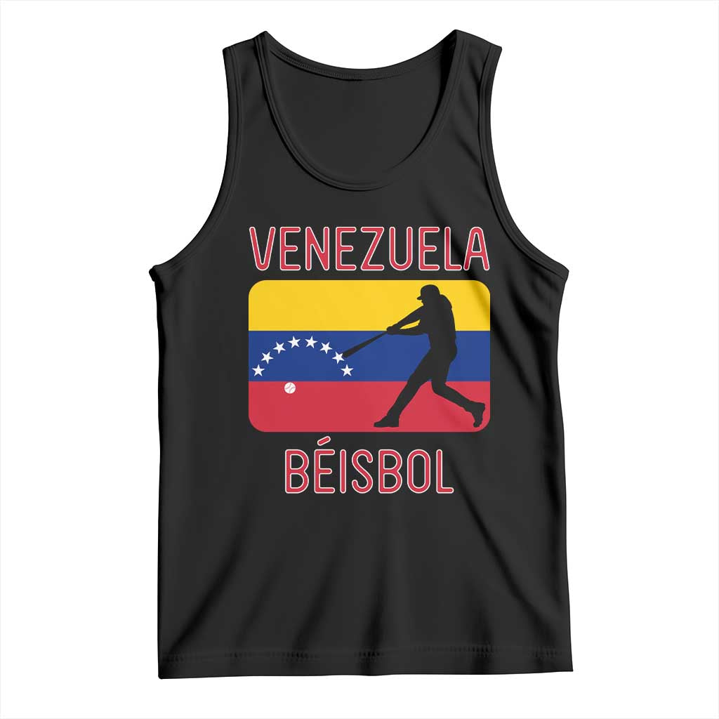 Venezuela Beisbol Flag Tank Top Venezuelan Baseball Pride Latino Sports Fans TS02 Black Print Your Wear