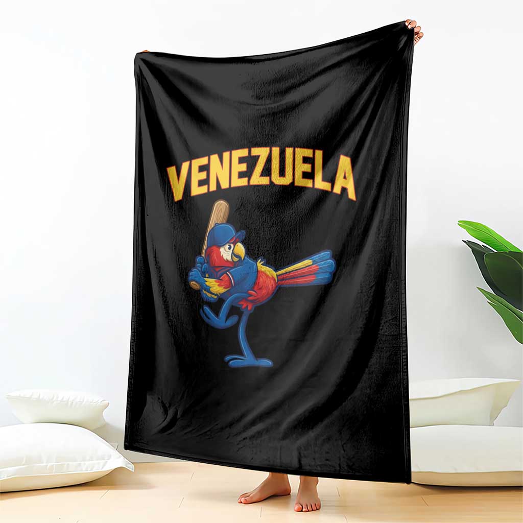 Venezuela Baseball Macaw Batter Throw Blanket Ara Macao Guacamaya Venezuelan Pride TS02 Print Your Wear