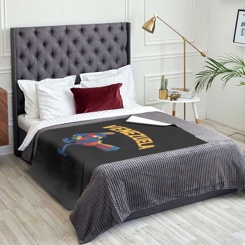 Venezuela Baseball Macaw Batter Throw Blanket Ara Macao Guacamaya Venezuelan Pride TS02 Print Your Wear