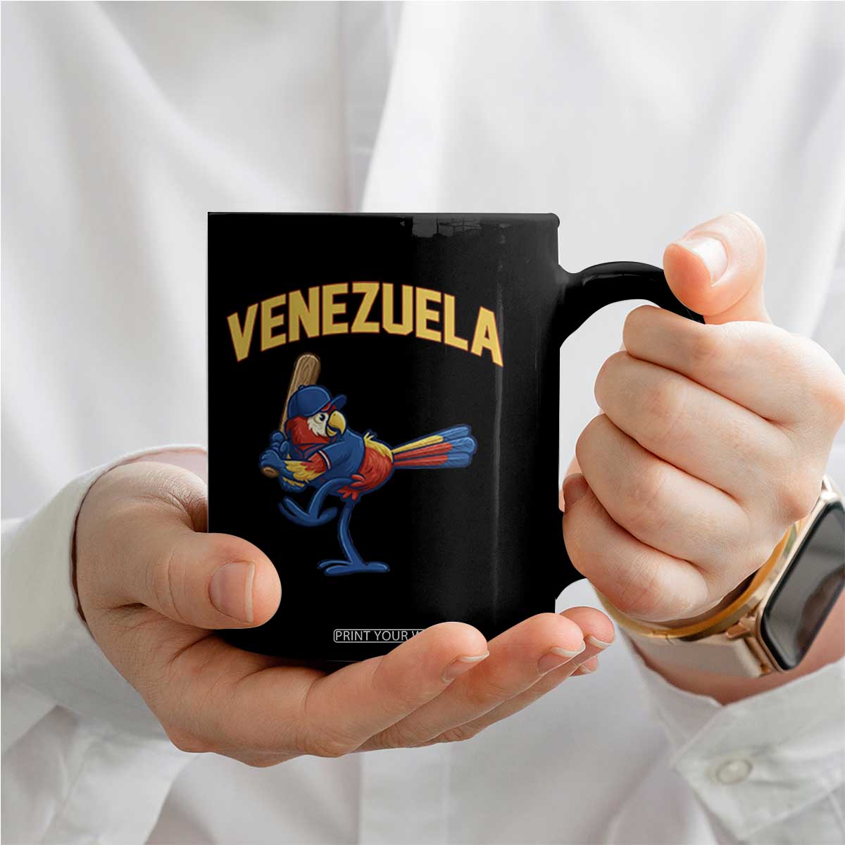 Venezuela Baseball Macaw Batter Coffee Mug Ara Macao Guacamaya Venezuelan Pride TS02 Print Your Wear