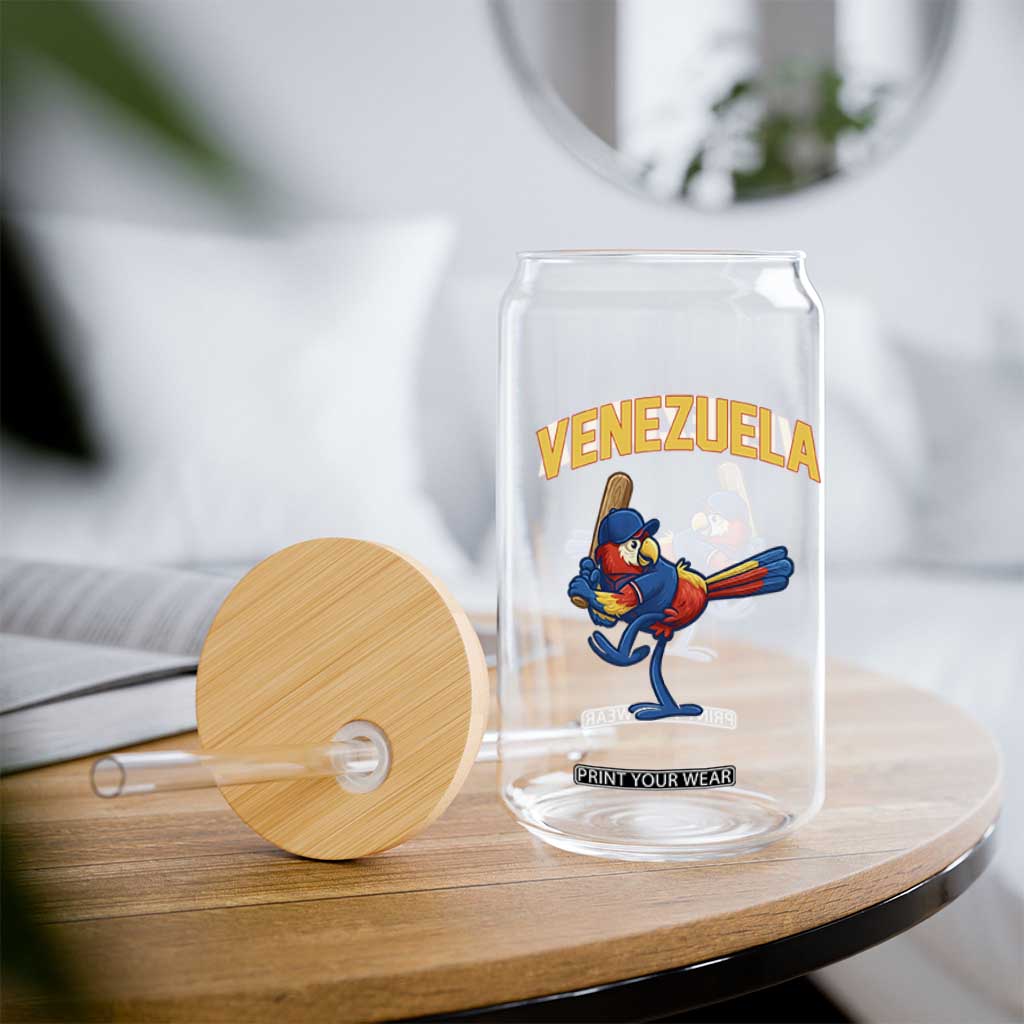 Venezuela Baseball Macaw Batter Glass Can Ara Macao Guacamaya Venezuelan Pride TS02 Print Your Wear