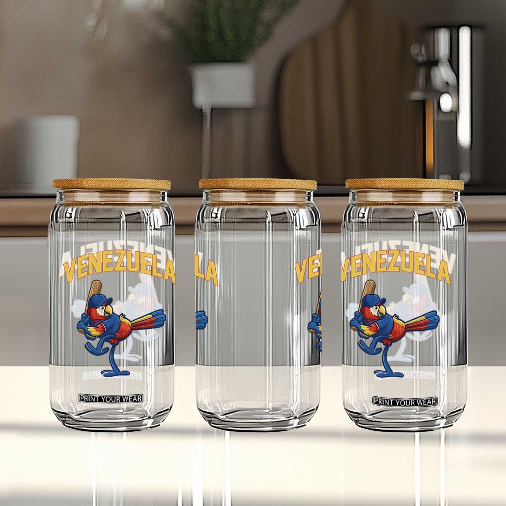 Venezuela Baseball Macaw Batter Glass Can Ara Macao Guacamaya Venezuelan Pride TS02 Print Your Wear