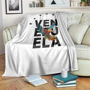 Venezuela Pride Flying Macaw Throw Blanket Ara Macao Guacamaya Venezuelan Pride Tropical Bird TS02 Print Your Wear
