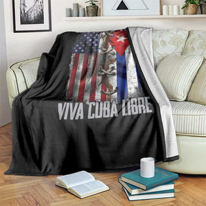 Patria y Vida Cuba Libre Freedom Throw Blanket Cuban Pride Independence USA Cuba Flag TS02 Print Your Wear