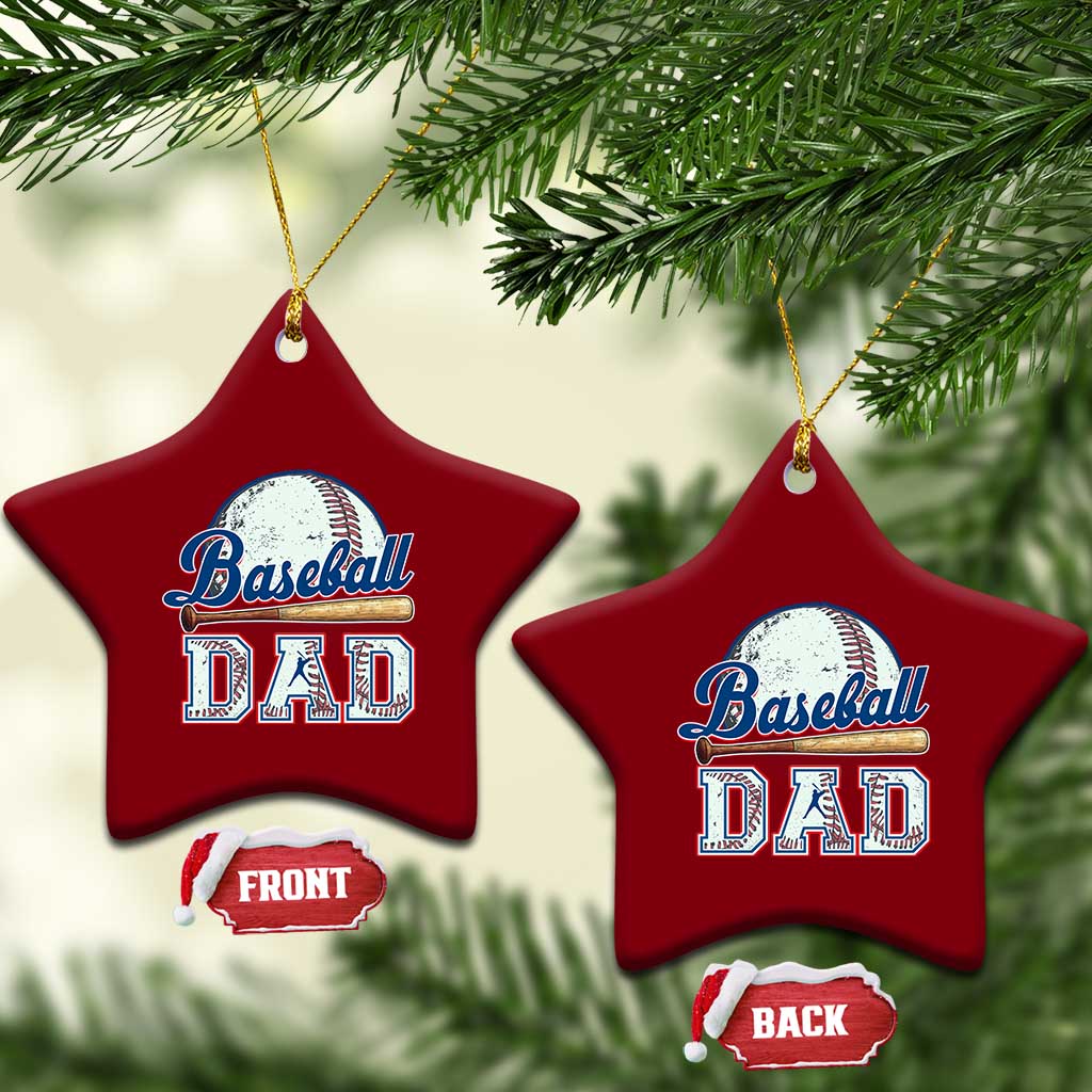 Baseball Dad Ceramic Ornament Baseball Sport Lovers For Father's Day TS02 Print Your Wear