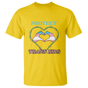 Protect Trans Kids T Shirt LGBT Support LGBT Pride Flag Heart Sign TS02 Daisy Printyourwear