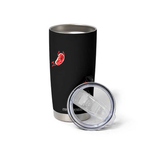 Humorous Diving Steak Charcoal Grill Graphic Tumbler Cup BBQ Grilling Pitmaster Cookout Funny Barbecue Master TS02 Print Your Wear
