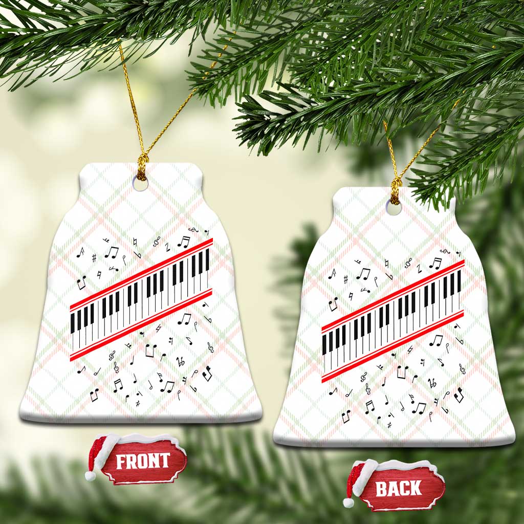 Piano Keyboard Graphic Ceramic Ornament Musical Notes Alignment Pianist TS02 Print Your Wear