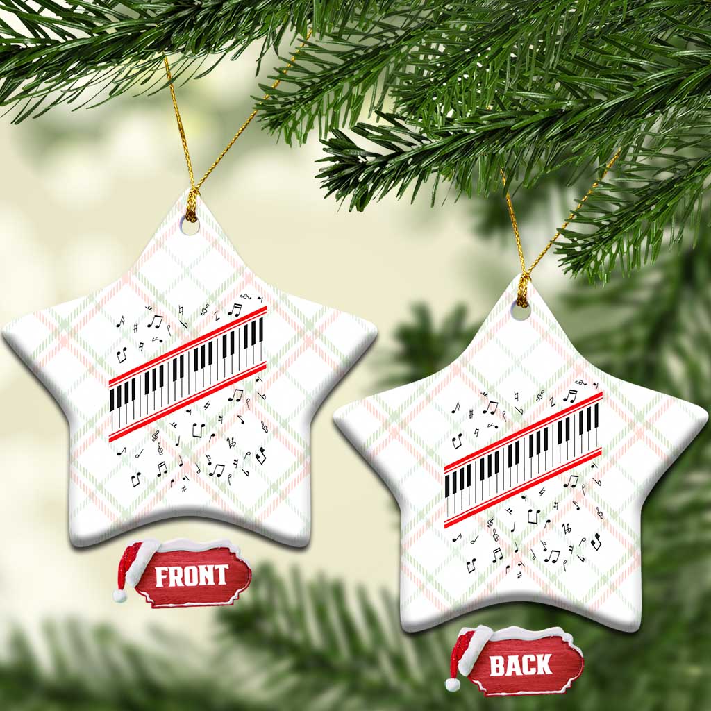Piano Keyboard Graphic Ceramic Ornament Musical Notes Alignment Pianist TS02 Print Your Wear