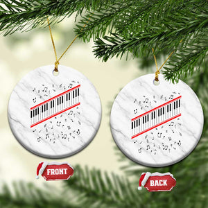 Piano Keyboard Graphic Ceramic Ornament Musical Notes Alignment Pianist TS02 1pc White Marble Print Your Wear