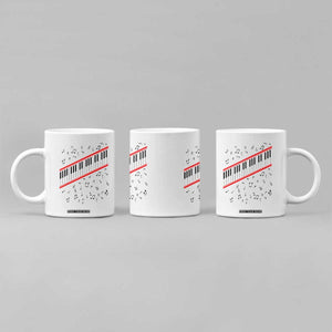 Piano Keyboard Graphic Coffee Mug Musical Notes Alignment Pianist TS02 Print Your Wear