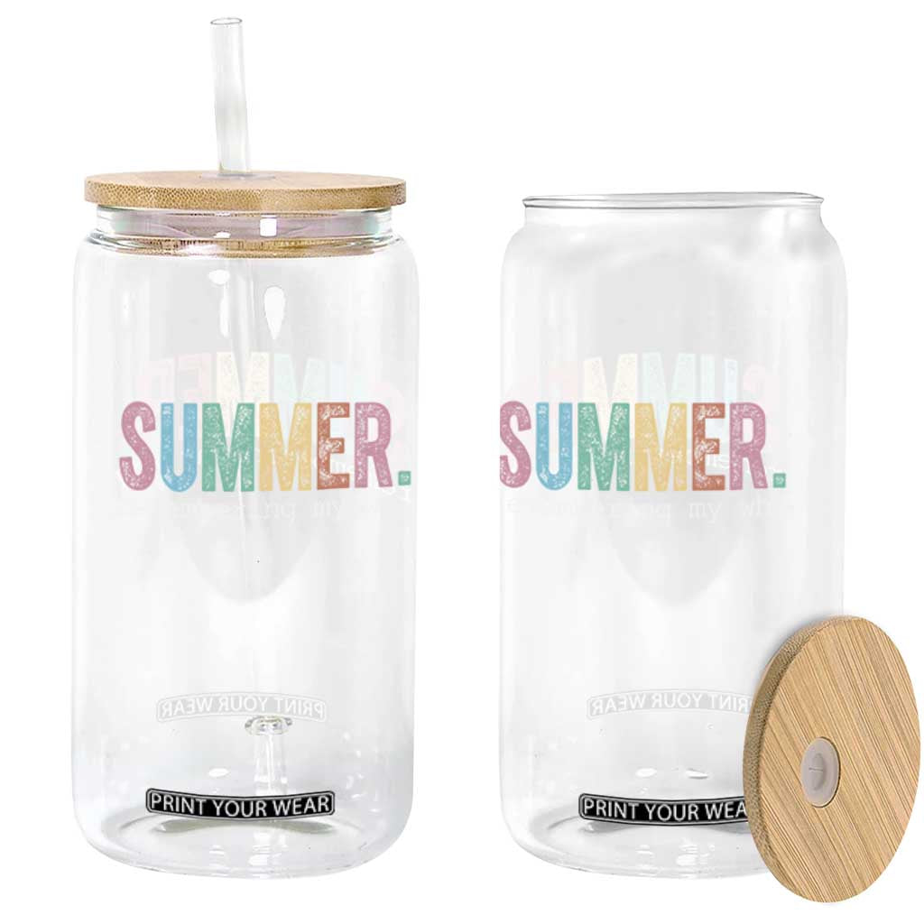 Summer Remembering My Why Glass Can Funny Distressed Retro End of School Year Teacher Typography TS02 Print Your Wear