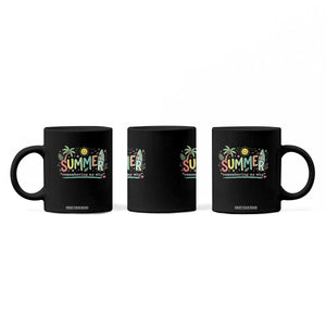 Summer Remembering My Why Coffee Mug Cute Tropical Beach Palm Tree Surfboard Teacher Graphic TS02 Print Your Wear