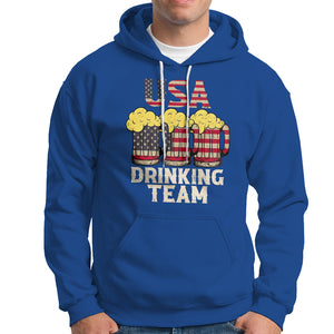 USA Drinking Team US Flag Retro Funny Drinking Beer Lover Hoodie TS02 Printyourwear