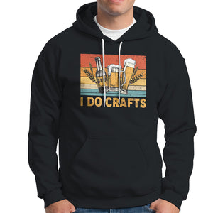 I Do Crafts Beer Retro Home Brewing Vintage Craft Beer Lover Hoodie TS02 Dark Heather Printyourwear