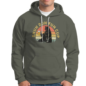 Beer Lover Hoodie Shuh Duh Fuh Cup Retro Funny Bear Drinking Beer Camping TS02 Printyourwear