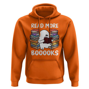 Halloween Reading Hoodie Read More Books Cute Ghost Boo Sheet TS02 Orange Print Your Wear