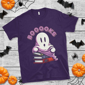 Halloween Reading T Shirt Booooks Cute Ghost Boo Sheet TS02 Purple Print Your Wear